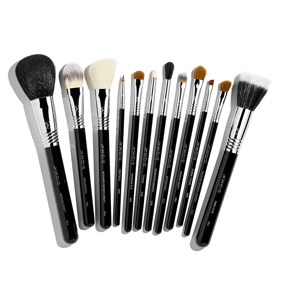 Sigma Beauty Juego de brochas esenciales de maquillaje \u2013 Juego...