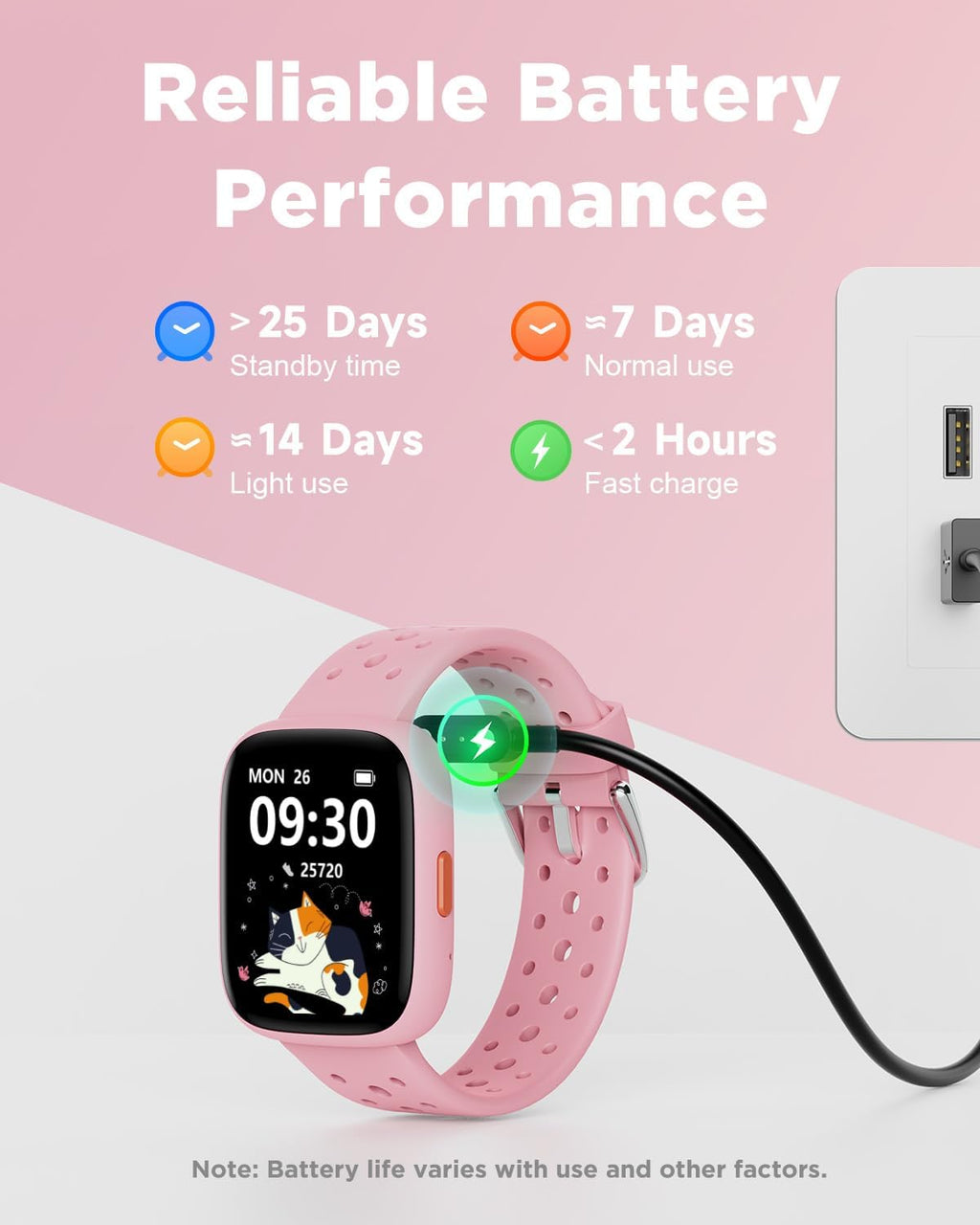 BIGGERFIVE Reloj inteligente para niños, no necesita teléfono