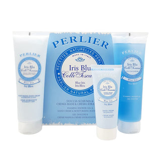 Perlier Set de regalo Blue Iris Body Care Trio, gel de ducha de 8.4...