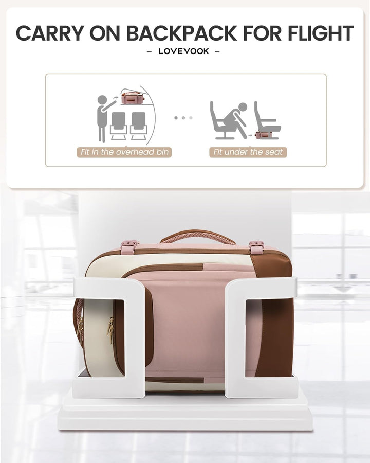 Mochila de viaje LOVEVOOK para mujeres y hombres, mochila grande de...