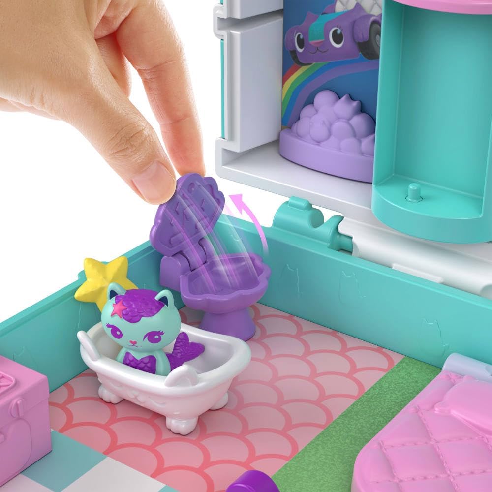 Polly Pocket x Gabbys Dollhouse Compacto Micro Muñecas y