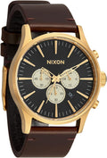 NIXON Sentry Chrono Leather A405 - Reloj cronógrafo analógico