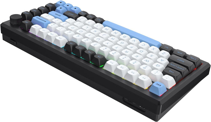 Redragon Teclado mecánico inalámbrico K739, QMK\/VIA programable, a...