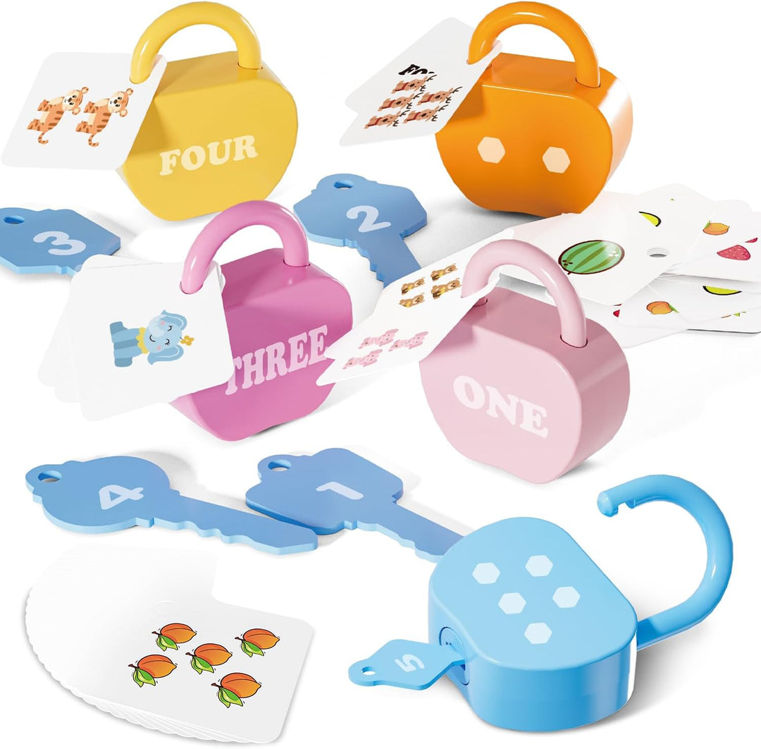 YYDeek Juguetes Montessori para niños pequeños con cerradura y llav...