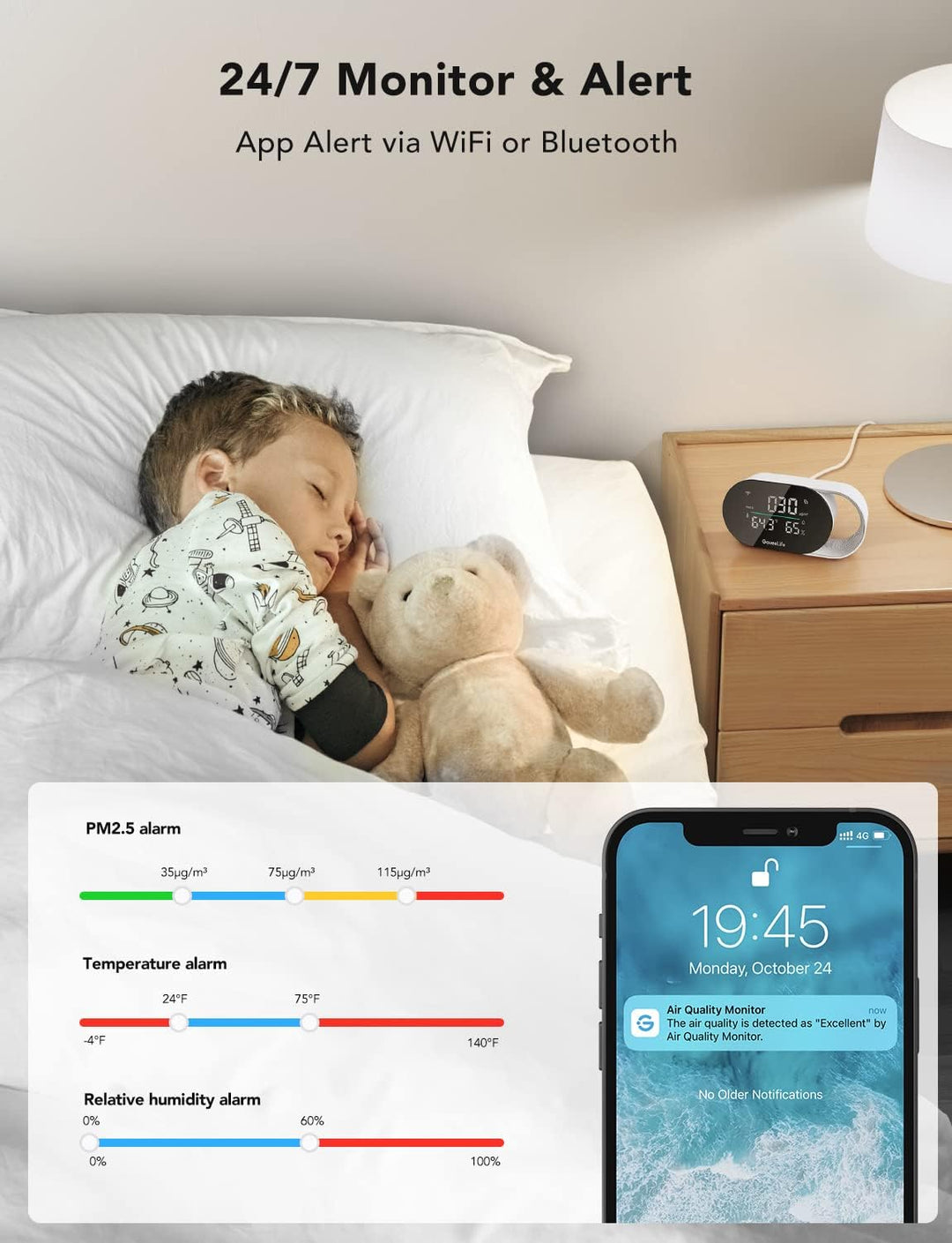 GoveeLife Monitor inteligente de calidad del aire con PM25