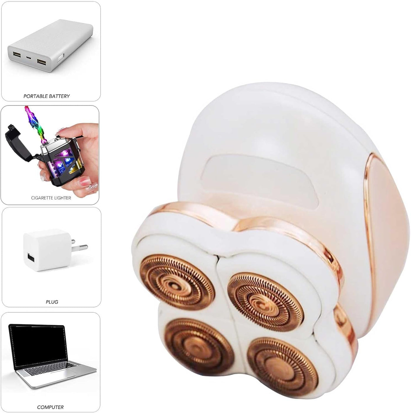Maquinillas de afeitar eléctricas para piernas de mujer, afeitadora...