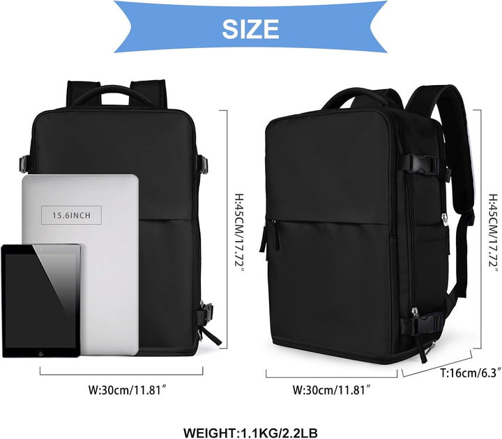 coowoz Mochila de mano para mujeres y hombres, mochila de viaje apr...