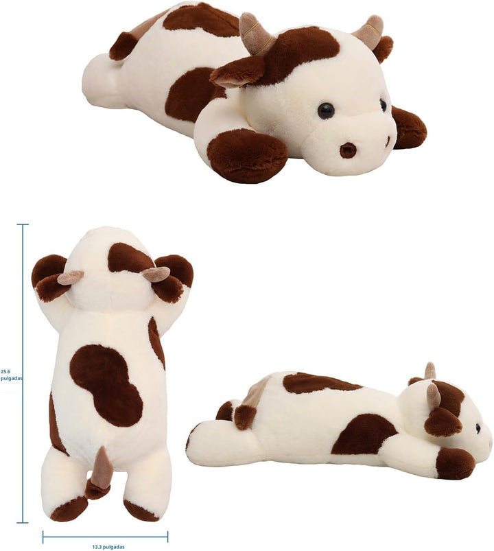 YESGIRL Animales de peluche con peso de vaca de 25.6 pulgadas, 5 li...