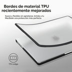 BlueSwan Funda antigrietas para MacBook Pro, Pro 16-inch (2026-2021), Transparente (Frosted Clear)