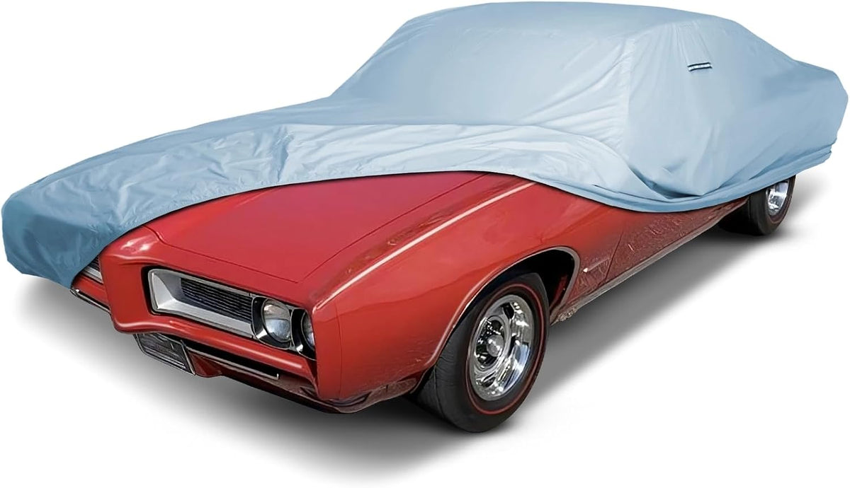 Funda de auto premium para Pontiac GTO 1968-1972, resistente, impermeable, para todo clima, con ajuste personalizado, para interior y exterior, protección UV, contra la nieve, con correas y