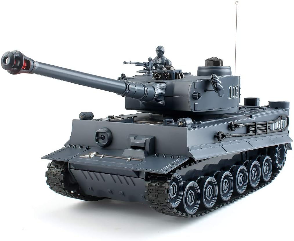BEAURE Rc Tanks, 1:28 WW2 - Juguetes de tanque del ejército alemán de tigre