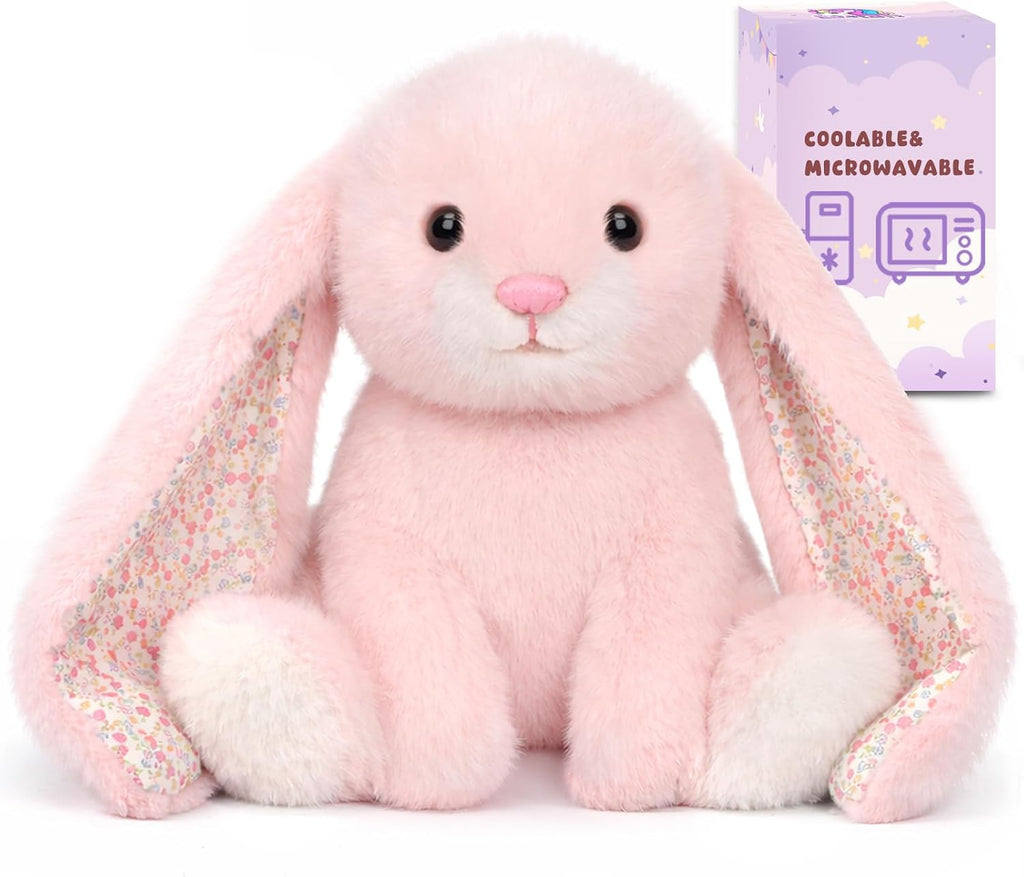 Easfan Juguete de peluche con peso de conejo para microondas para niños de