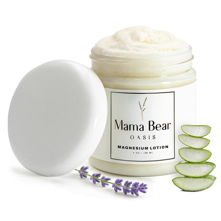 Mama Bear Oasis Loción - Crema de Magnesio - Loción de Magnesio con...