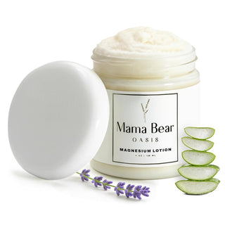Mama Bear Oasis Loción - Crema de Magnesio - Loción de Magnesio con...