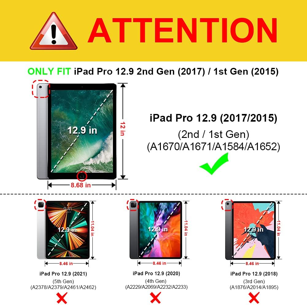 Fintie Funda con soporte tipo folio para iPad Pro de 12.9" (modelo 2015