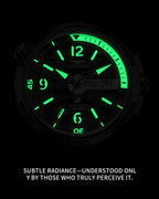 200M - Reloj de pulsera impermeable para hombre, reloj suizo luminoso de cristal de zafiro sintético con movimiento de alta frecuencia importado y acero inoxidable 316L, reloj de visualización