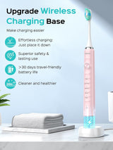 Cepillo de dientes eléctrico sónico COSLUS C40 para adultos, 47000V...