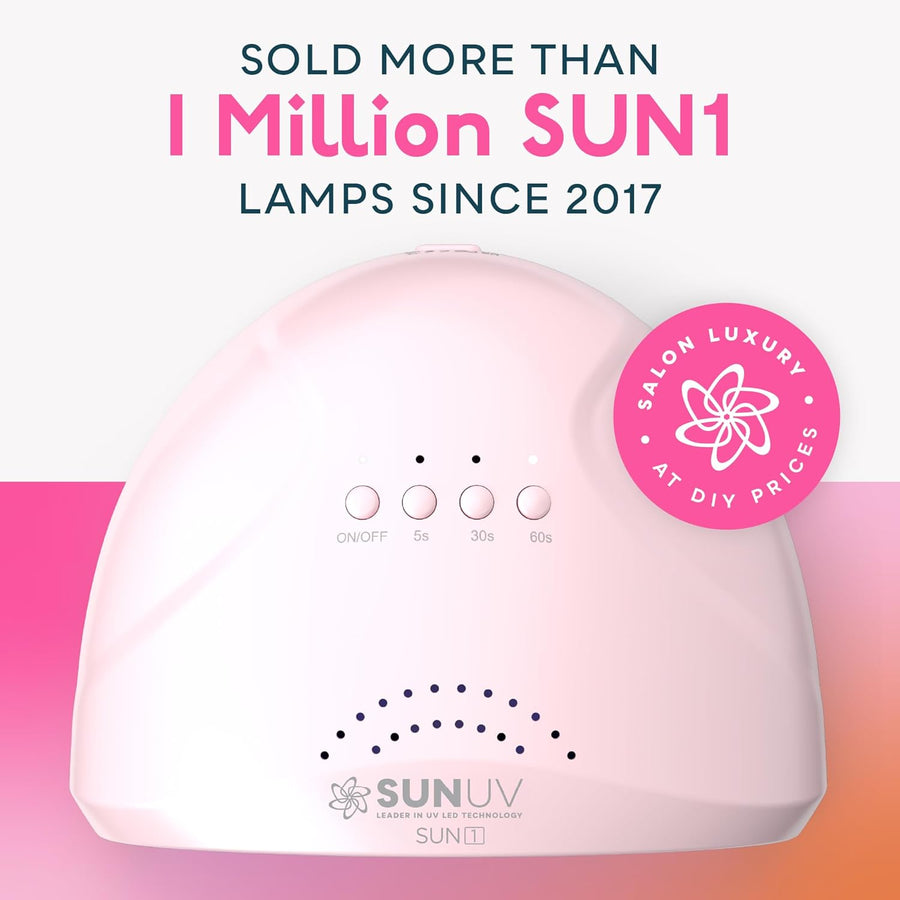 SUNUV Luz UV para uñas de gel, secadora UV para esmalte de gel con...