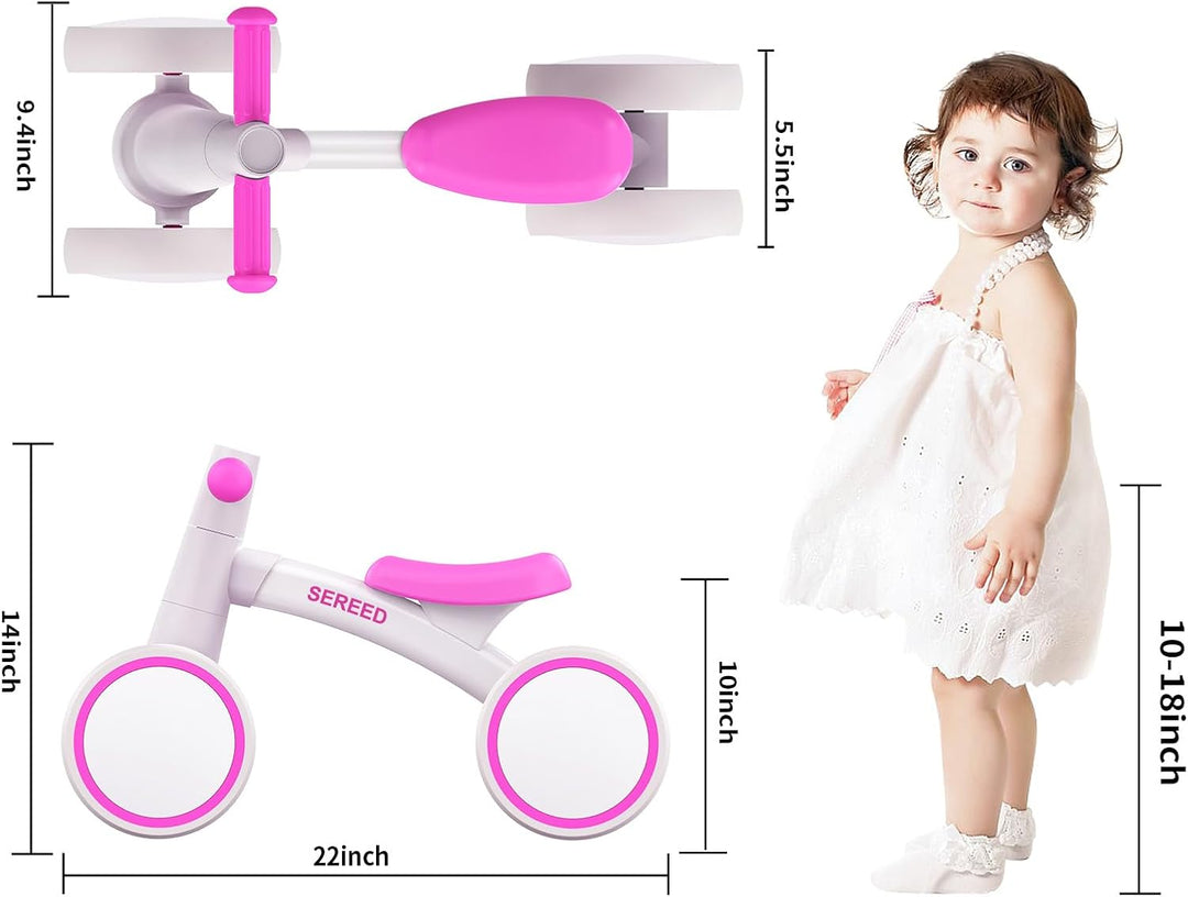 SEREED - Bicicleta de equilibrio para bebés de 1 año, niños y niñas...