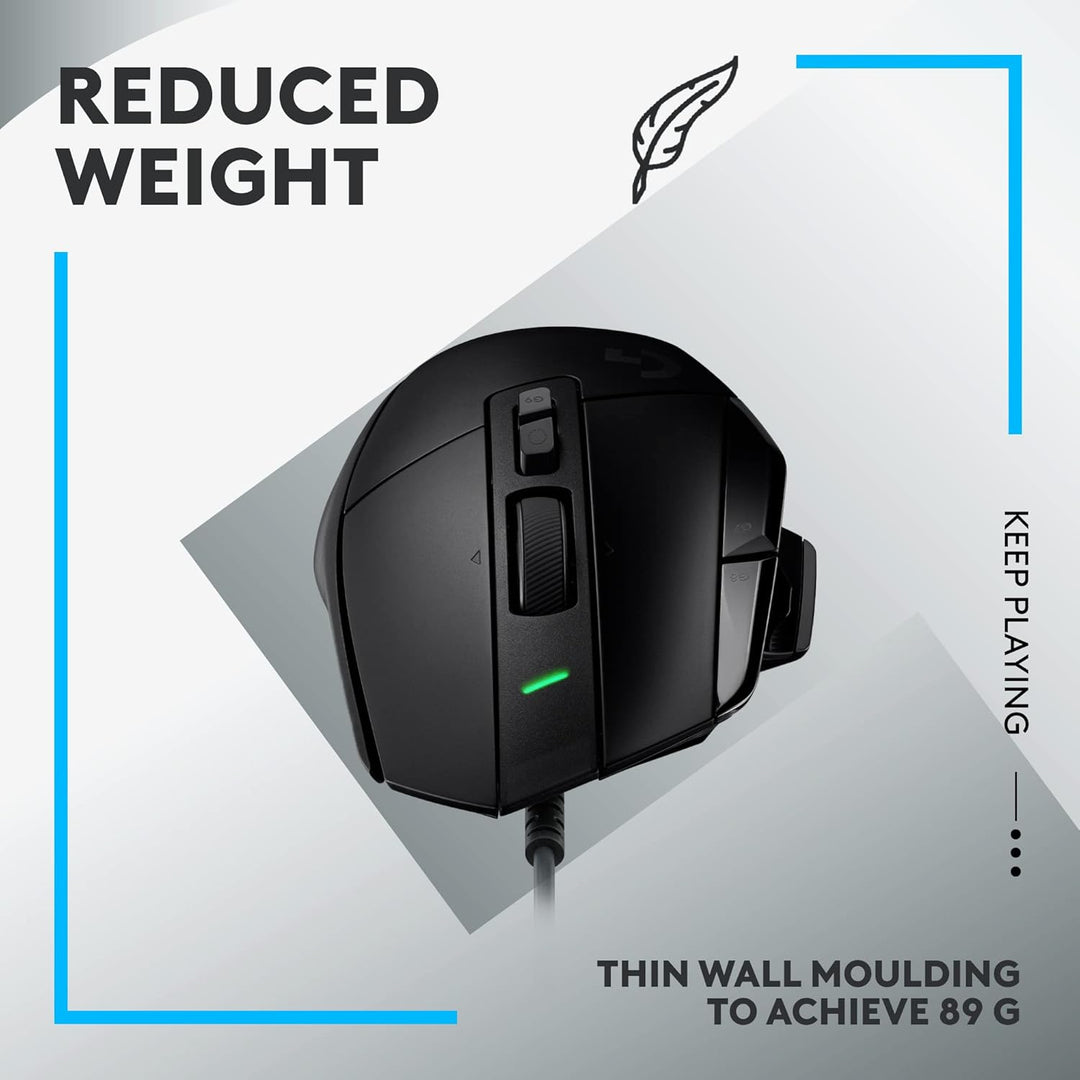 Logitech G502 X - Mouse de juegos con cable - Interruptores híbrido...