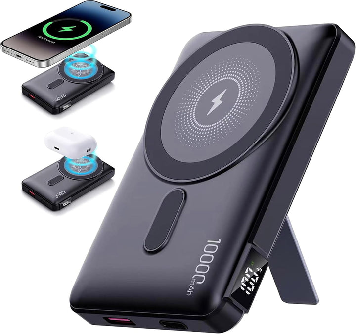 GUGOBOX Cargador portátil Magsafe, banco de energía magnético inalá...