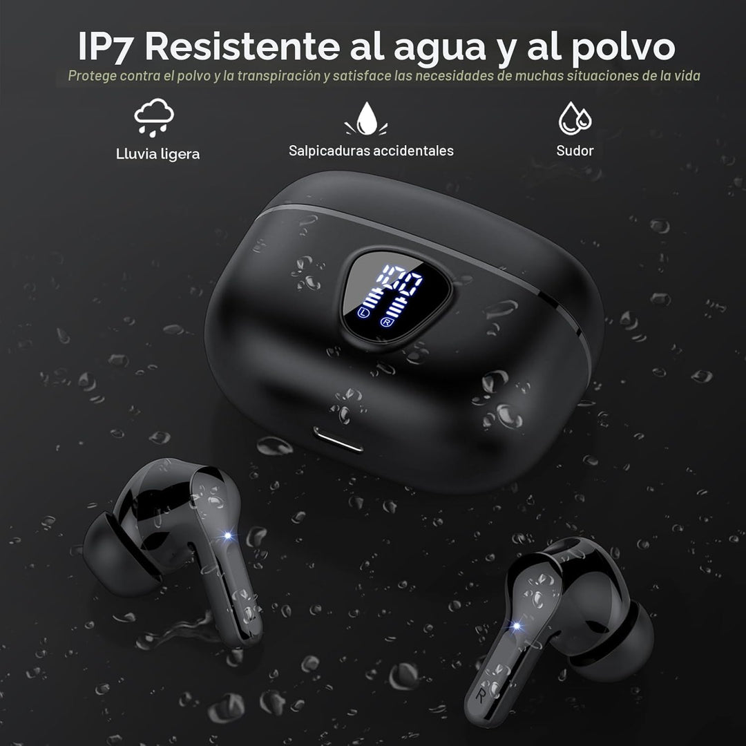 Auriculares inalámbricos, Bluetooth 5.4, estéreo de alta fidelidad,...