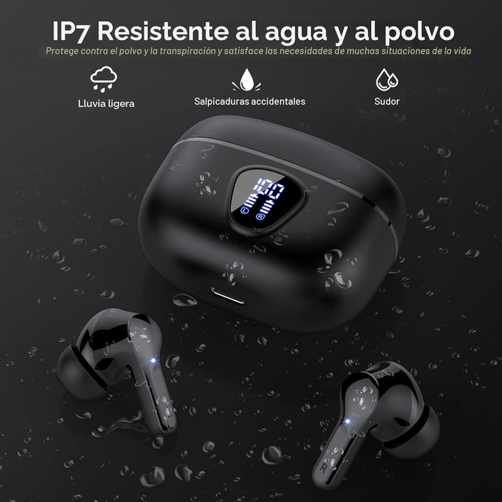 Auriculares inalámbricos, Bluetooth 5.4, estéreo de alta fidelidad,...