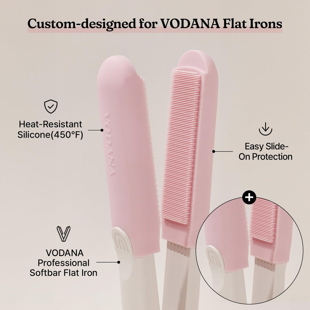 VODANA Almohadillas de clínica capilar para alisadores de cabello,...