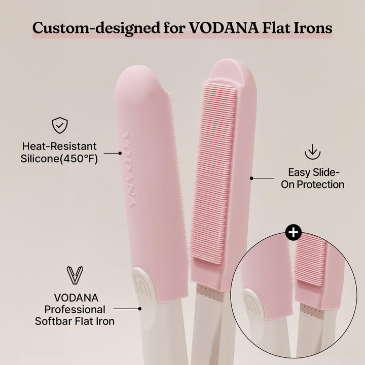 VODANA Almohadillas de clínica capilar para alisadores de cabello,...