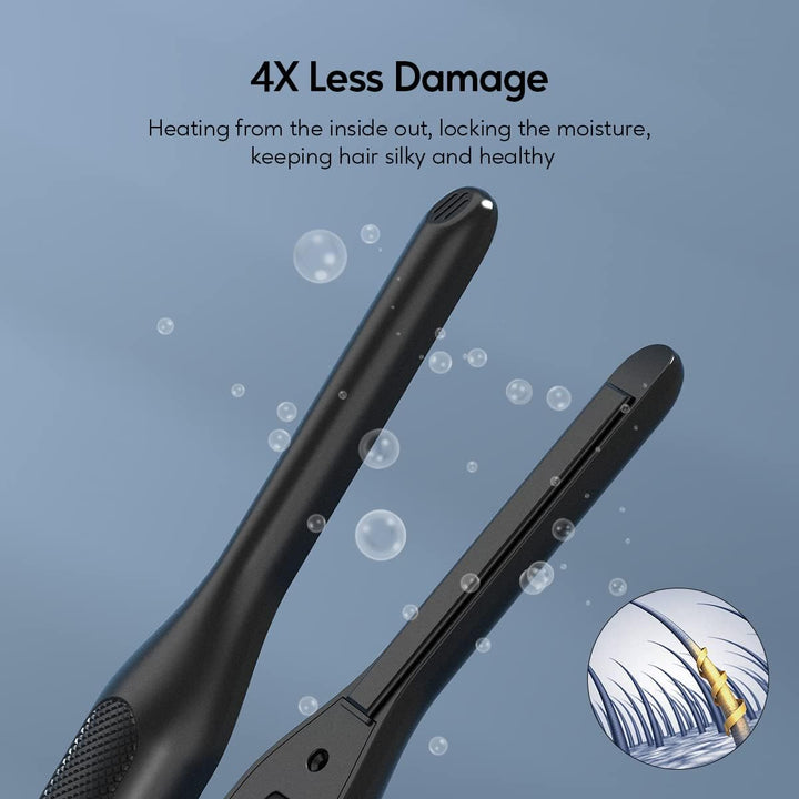 Terviiix Plancha plana de lápiz para cantos y cabello corto, alisad...