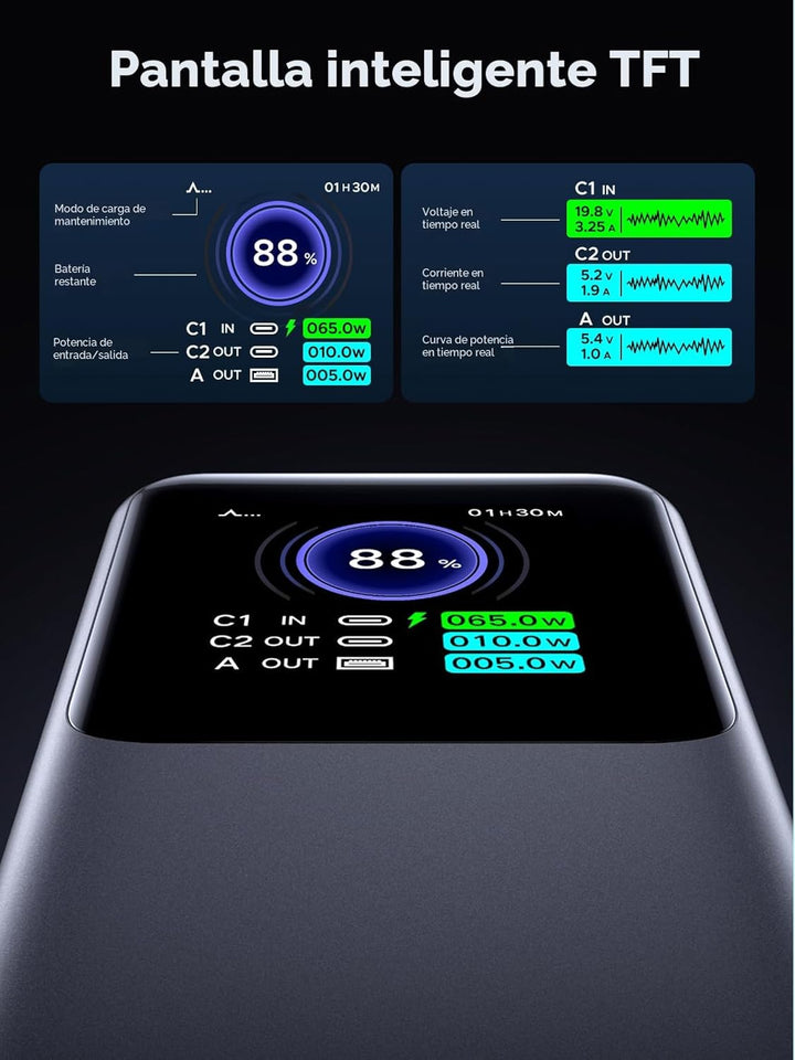 UGREEN Nexode Power Bank 25000mAh 200W Cargador portátil para lapto...