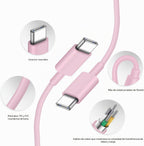 Cargador de carga rápida para iPhone 17, 16, 15, paquete de 2+2 cargadores de pared USB C de 20 W con cable de carga rápida de 6 pies compatible con iPhone 17/17 Air/17 Pro/17 Pro Max/iPhone 16/15