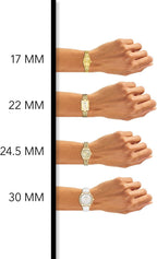 Armitron Reloj para Mujer con correa de cuero real adornada con cristales genuinos