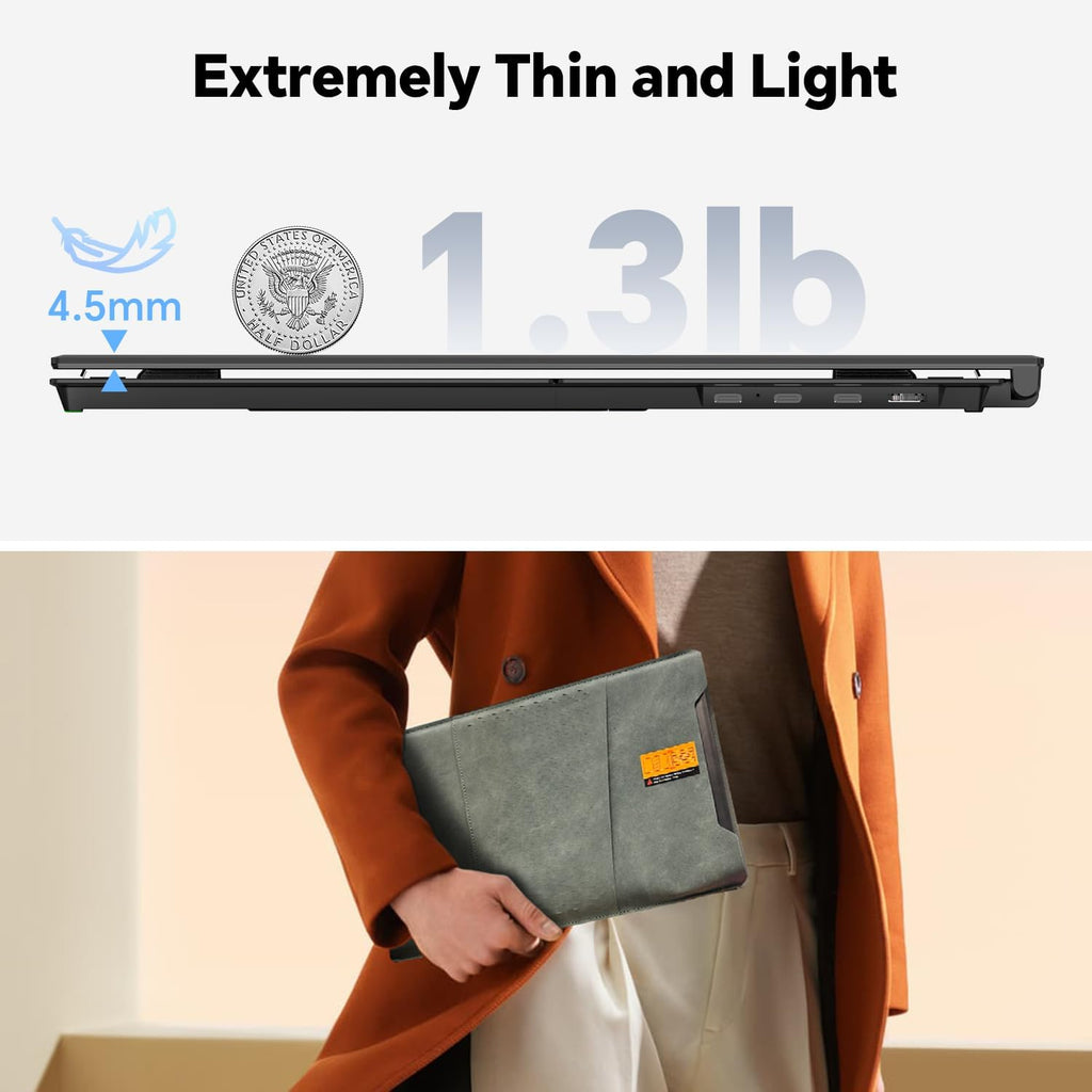 FEZOBR Extensor de pantalla para laptop, monitor portátil dual de 1...
