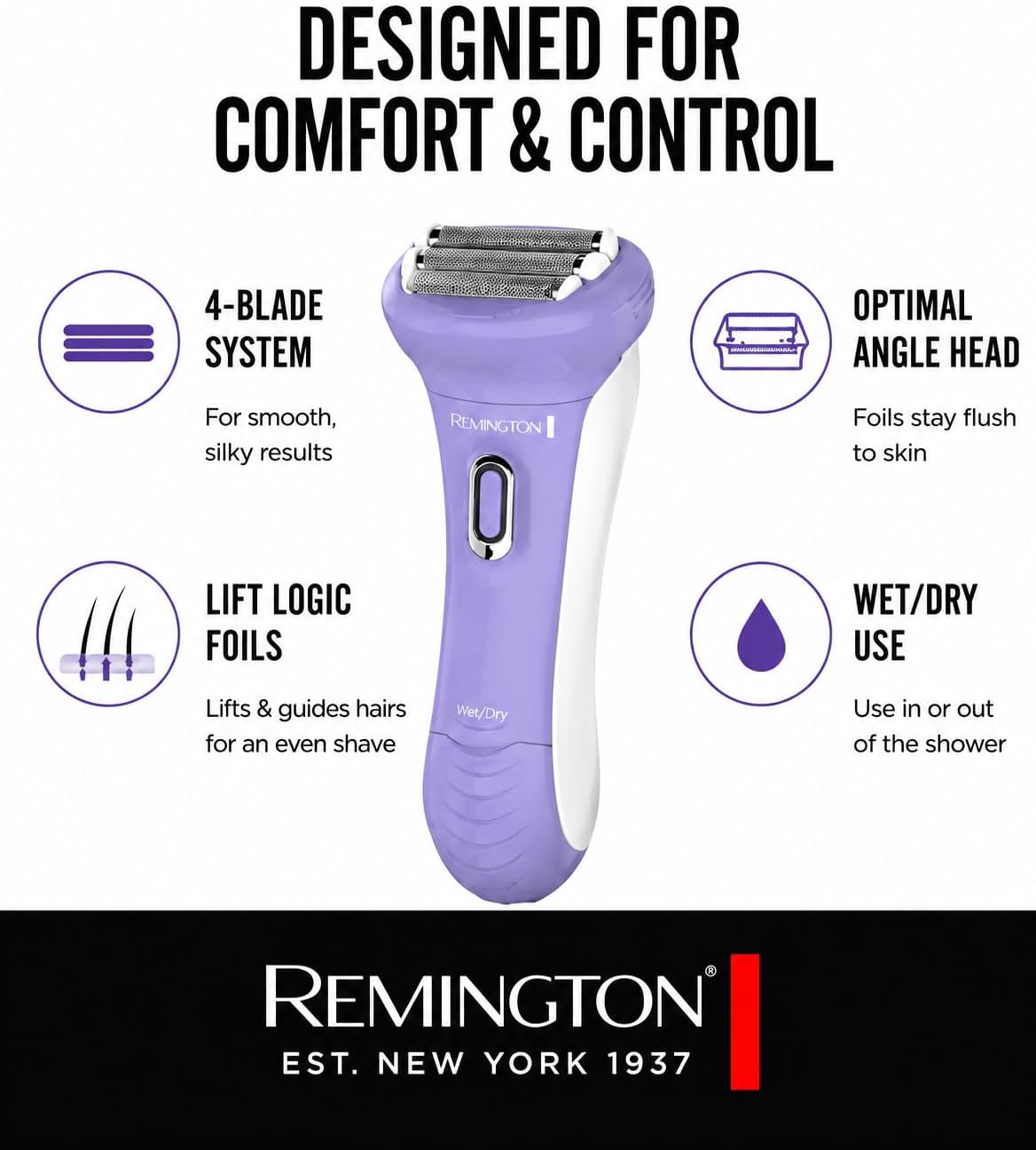 Depiladora eléctrica recargable Remington WDF5030 para dama, para d...