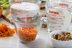Pyrex Essentials (3-Pack) Tazas medidoras de vidrio, juego de tazas medidoras (1, 2 y 4 tazas) para preparar, hornear y cocinar, aptas para horno precalentado, lavavajillas, congelador y microondas