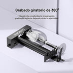 Longer Grabador láser nuevo rodillo rotativo, eje Y rotación de 360°, compatible con otras marcas de grabador, un buen socio para máquinas de grabado láser