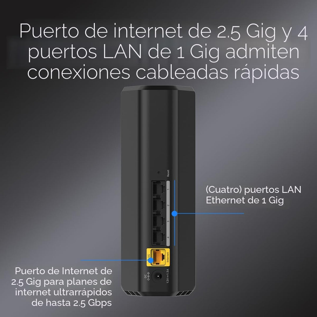 NETGEAR Router WiFi 7 de doble banda Nighthawk (RS90): solo enrutad...