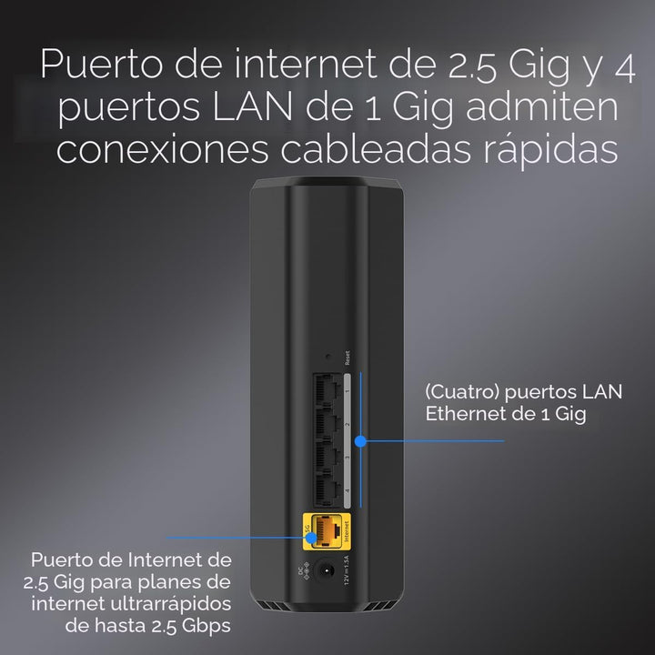 NETGEAR Router WiFi 7 de doble banda Nighthawk (RS90): solo enrutad...