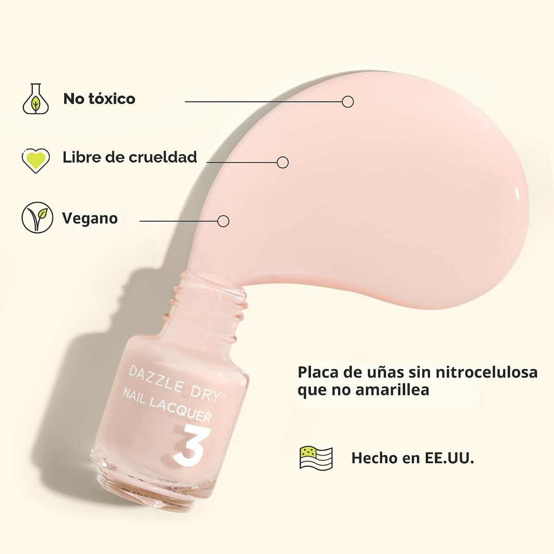 Dazzle Dry Mini Kit Sistema de 4 Pasos: Prima Ballerina, un rosa de...