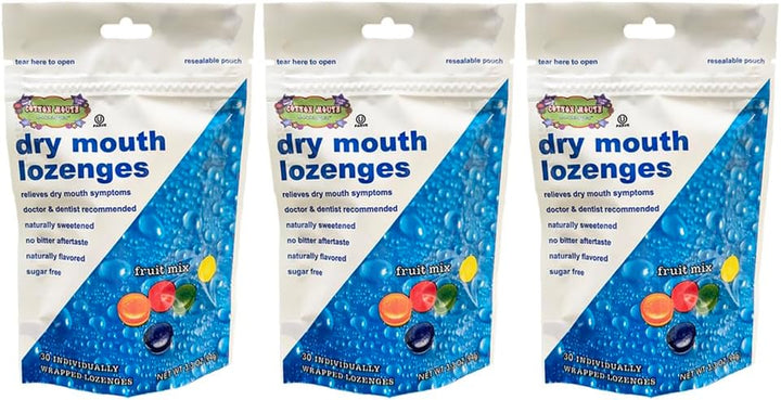 Cotton Mouth Lozenges Mezcla de frutas para aliviar la boca seca, b...