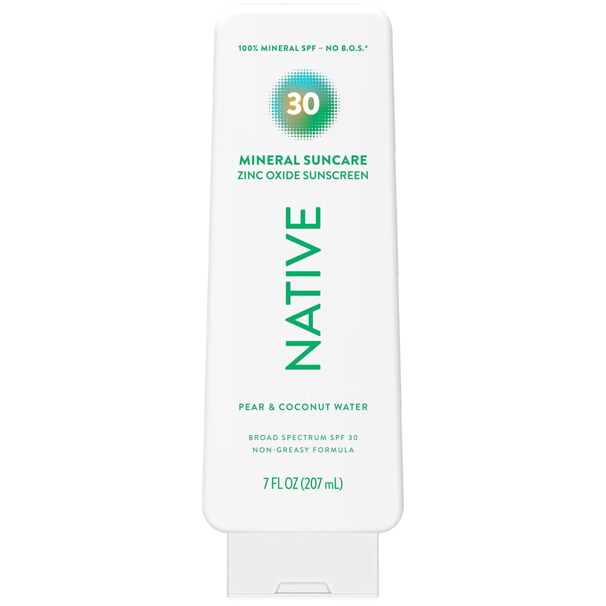 Native Loción de protección solar de pera y agua de coco SPF 30