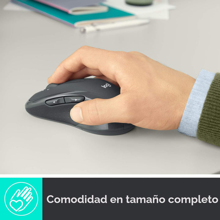 Logitech M510 - Mouse inalámbrico, ratón para laptop y PC con recep...