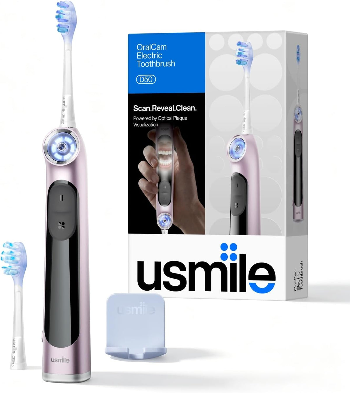 usmile Cepillo de dientes eléctrico D50 OralCam, imagen e información de