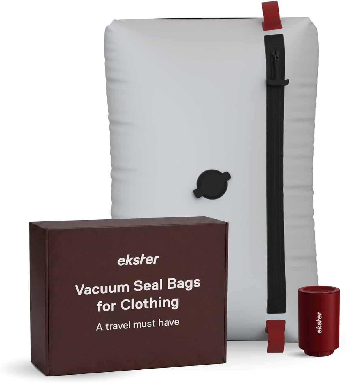 Ekster TravelPack - Kit de vacío Plus - Bolsas de almacenamiento al vacío