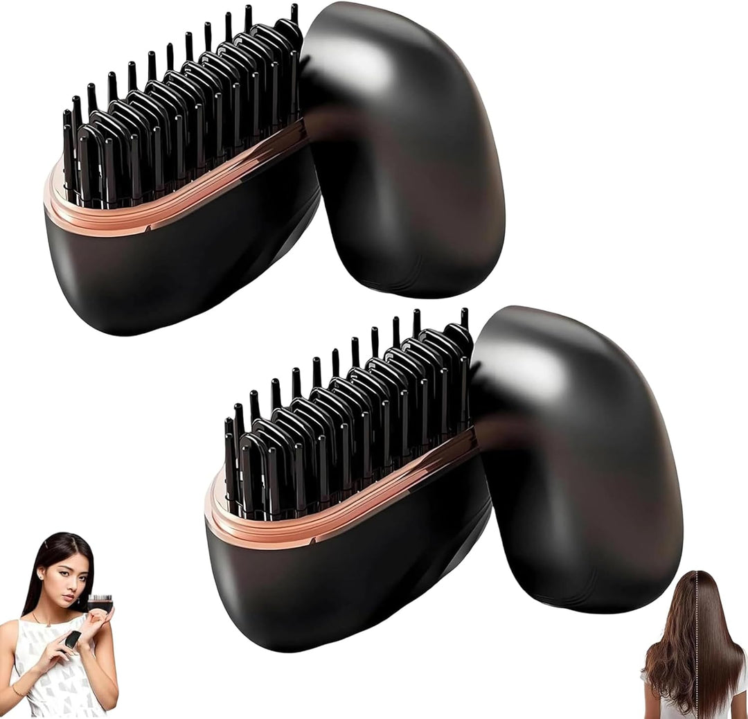 Yaslayp Glambrushs Mini Alisador de Cabello, Cepillo Alisador de Ca...