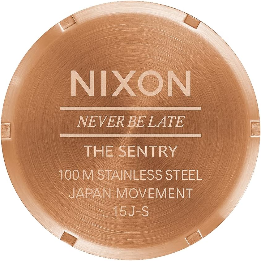 Nixon A105 Sentry 1.654 in Reloj de movimiento de cuarzo de acero inoxidable para hombre