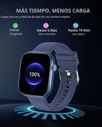 Reloj inteligente para mujeres y hombres, rastreador de actividad física y sueño con pantalla táctil HD de 1.83 pulgadas, reloj inteligente de llamadas Bluetooth para Android/iOS, IP67