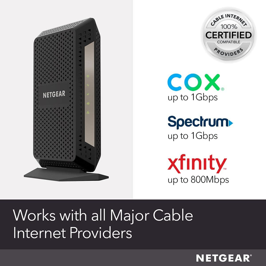 NETGEAR - Módem de cable compatible con todos los