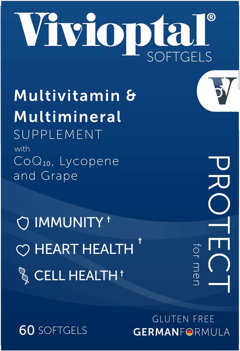 Vivioptal para hombres, 30 cápsulas, CoQ10, licopeno y resveratrol,...